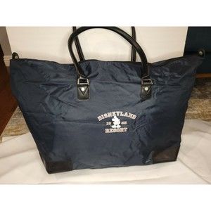 DISNEYLAND Resort Blue Duffel Overnight Disney Bag Navy Blue